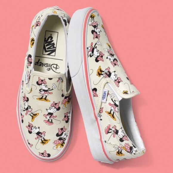 vans minnie slip on